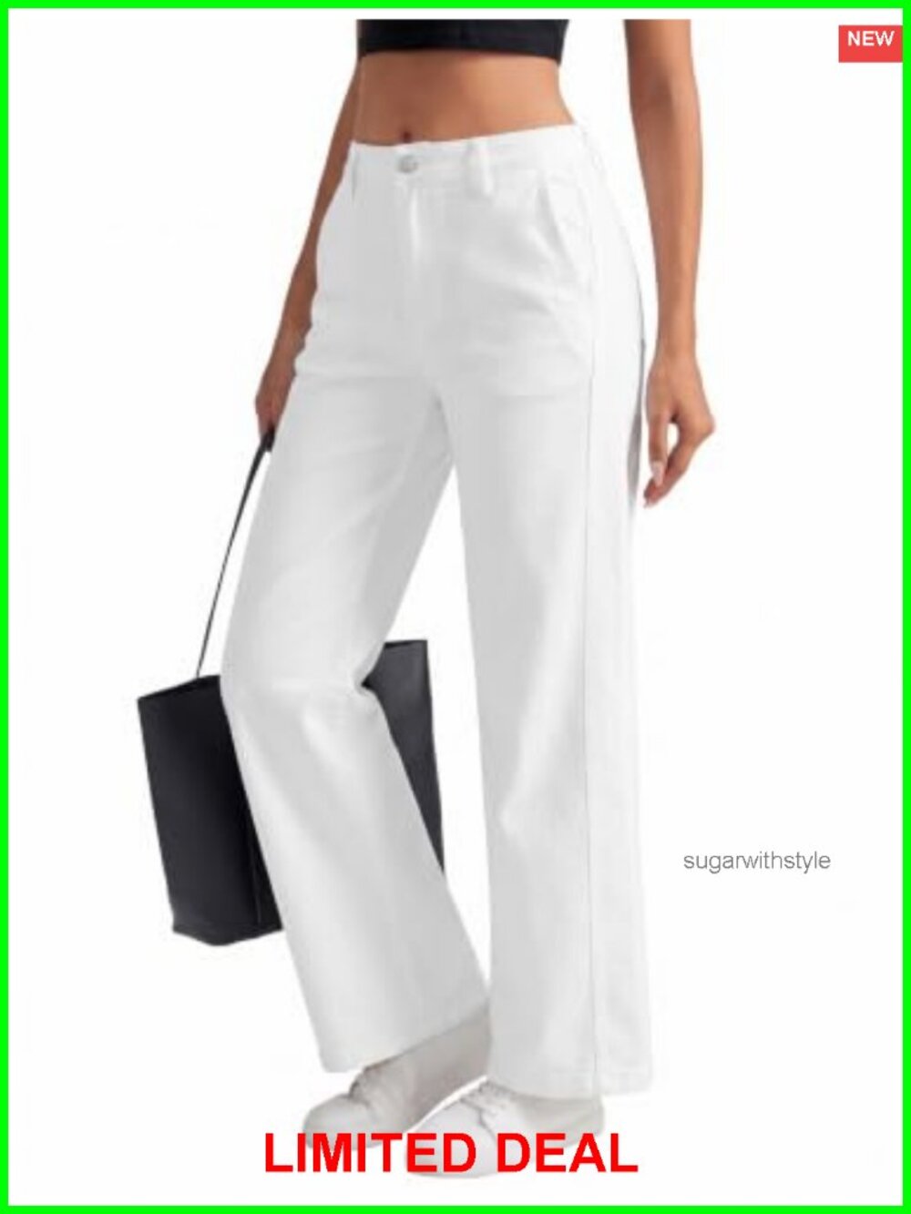 Straight Leg Jeans Mid Rise Stretch Denim Pants